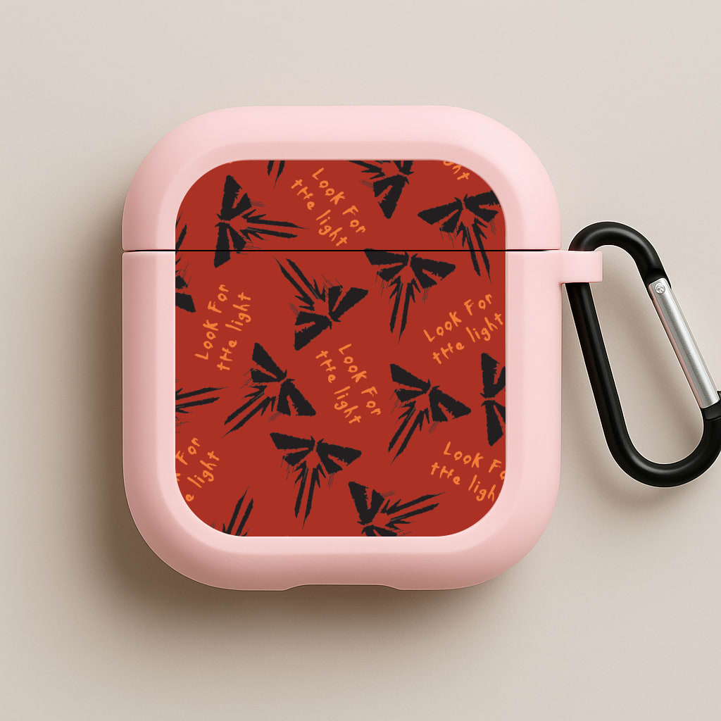 Look For The Light Firefly Pattern Pink AirPods Case