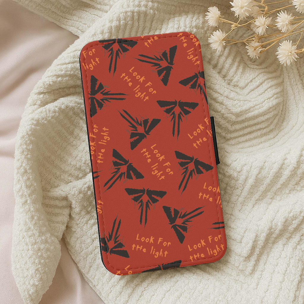 Look For The Light Firefly Pattern Wallet Phone Case