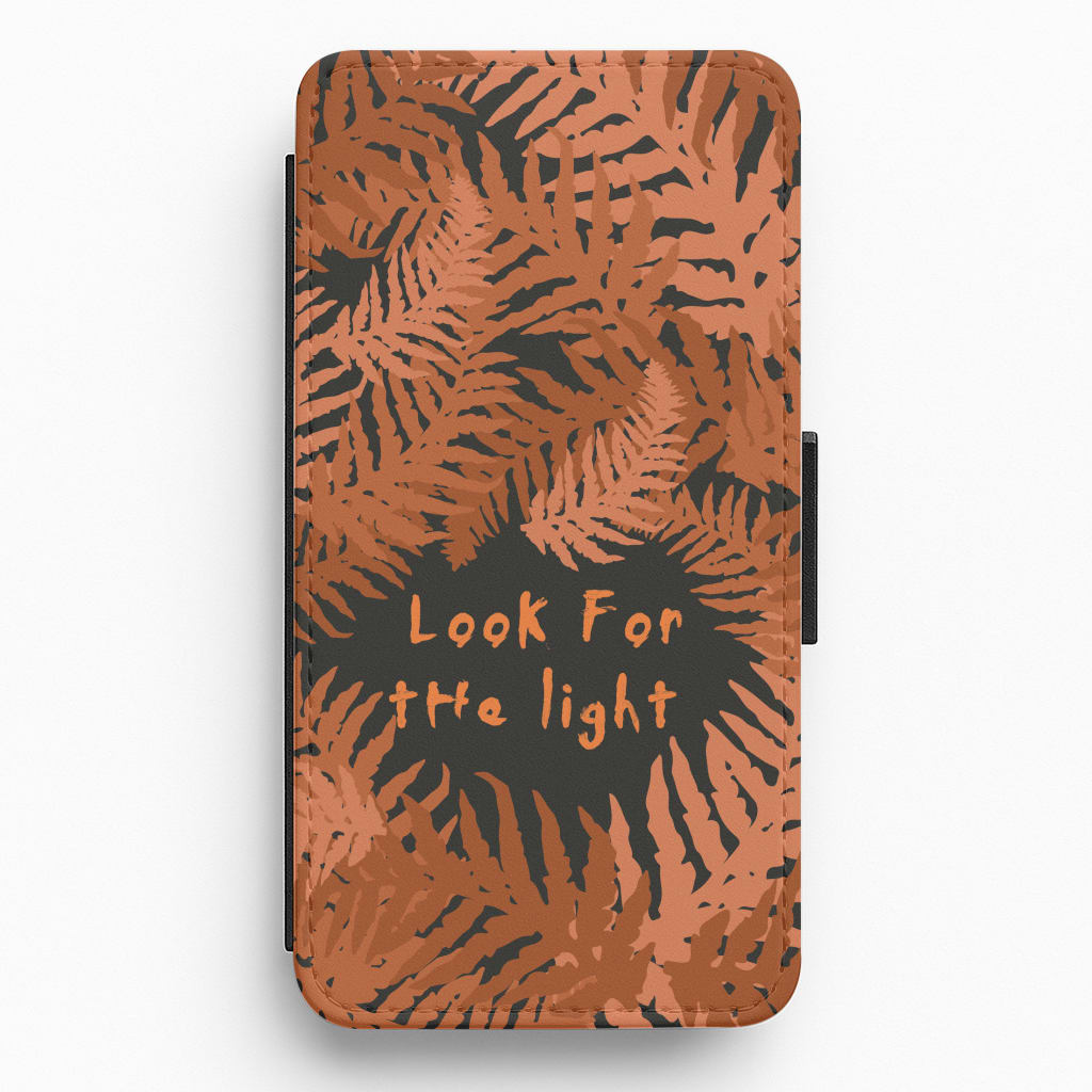 Look For The Light Fern Pattern Flip / Wallet Phone Case