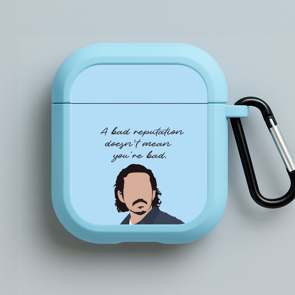 A Bad Reputation Blue AirPods Case