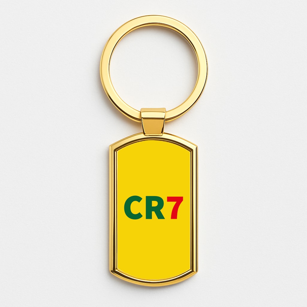 CR7 Logo - Ronaldo Gold Keyring