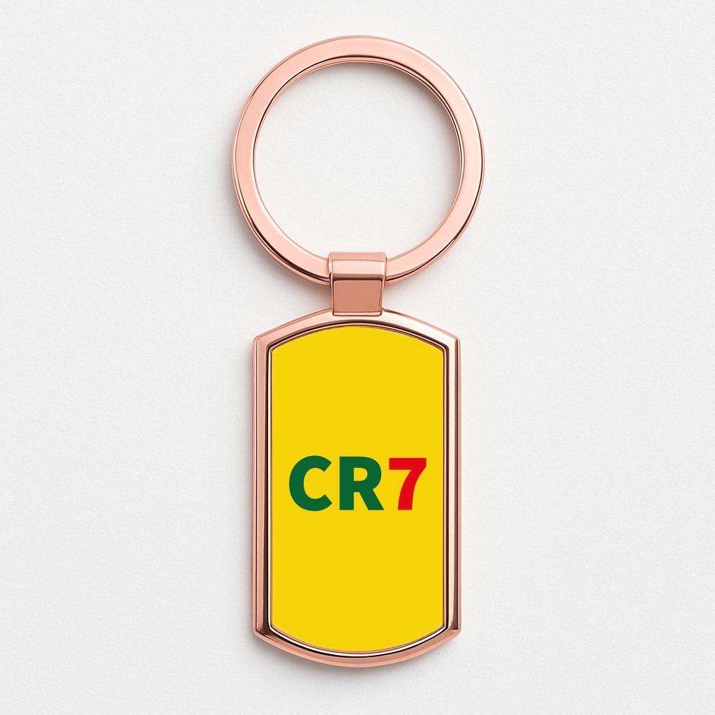 CR7 Logo - Ronaldo Rose Gold Keyring