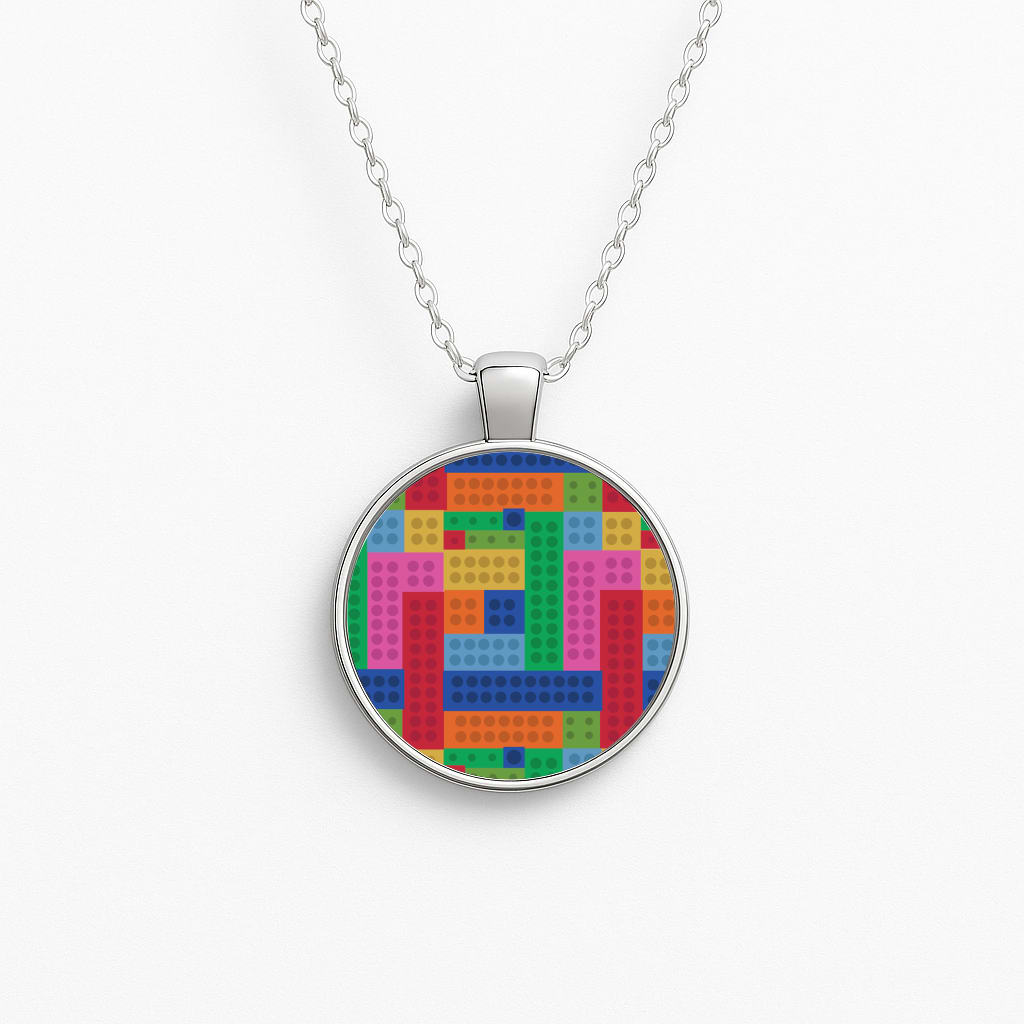 Brick Board Circle Necklace