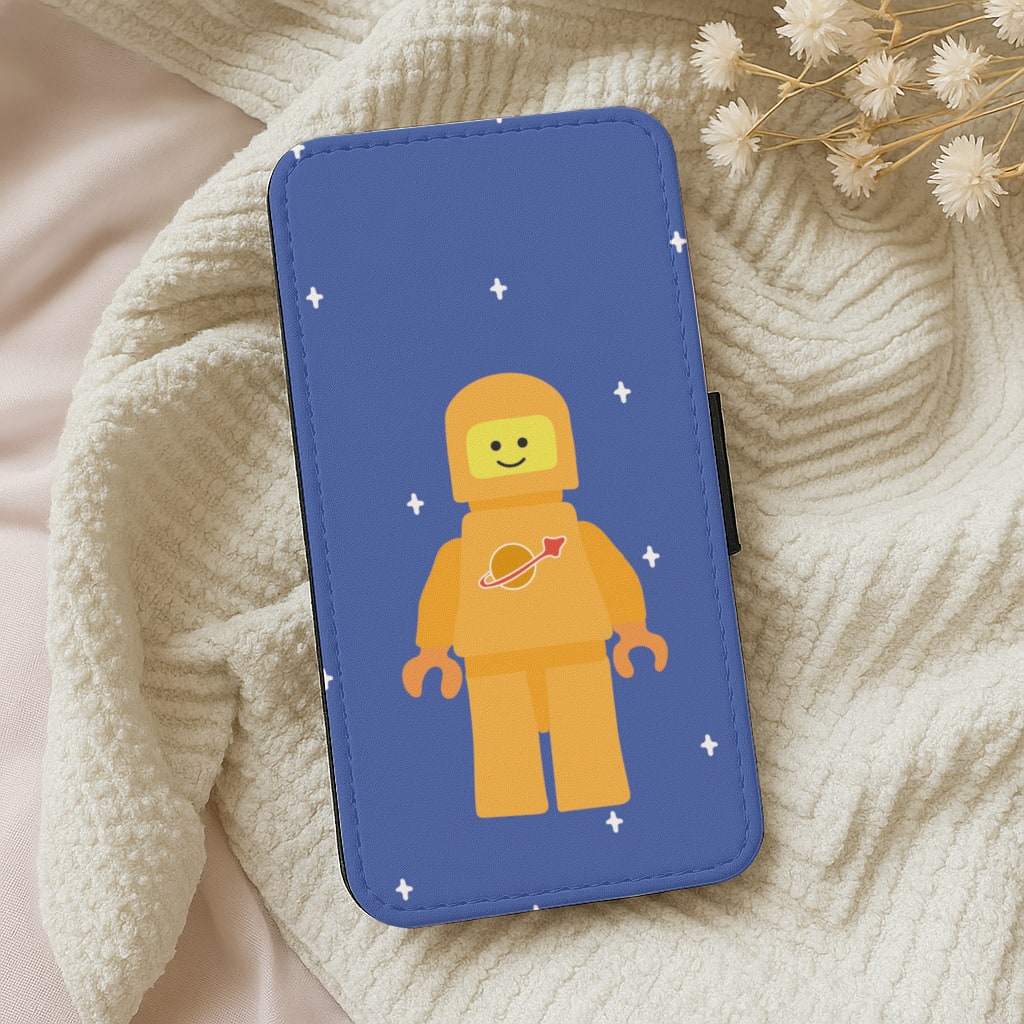 Astronaut - Bricks Wallet Phone Case