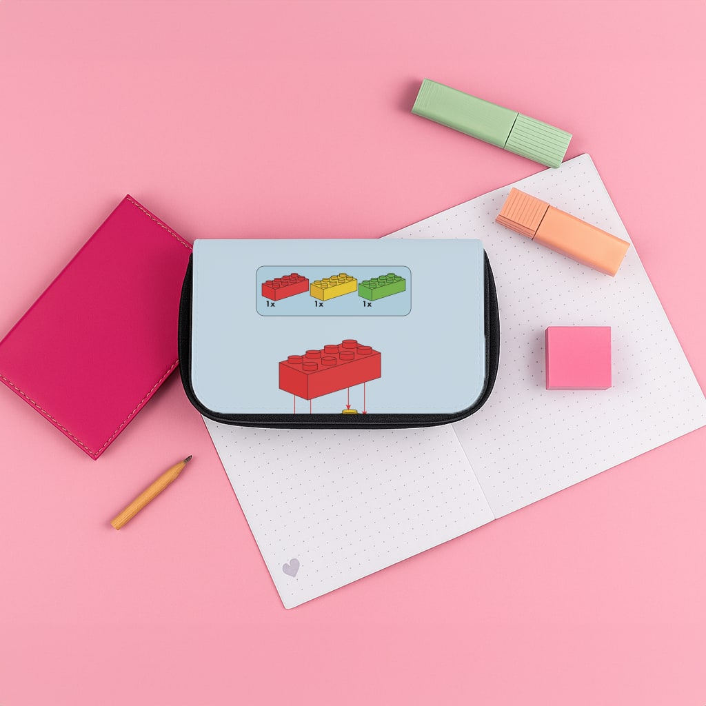 Bricks Instruction Set Pencil Case