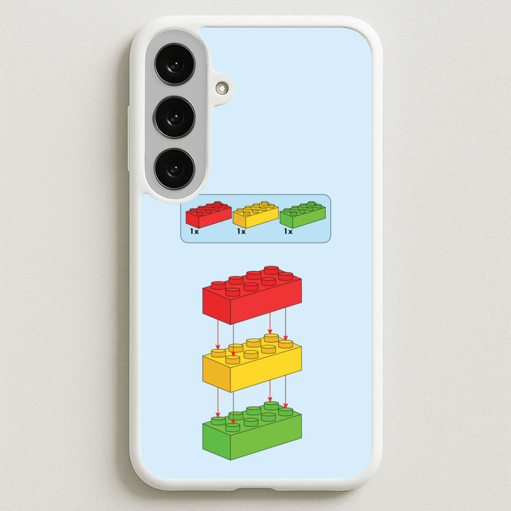 Bricks Instruction Set Phone Case for Galaxy S25FE