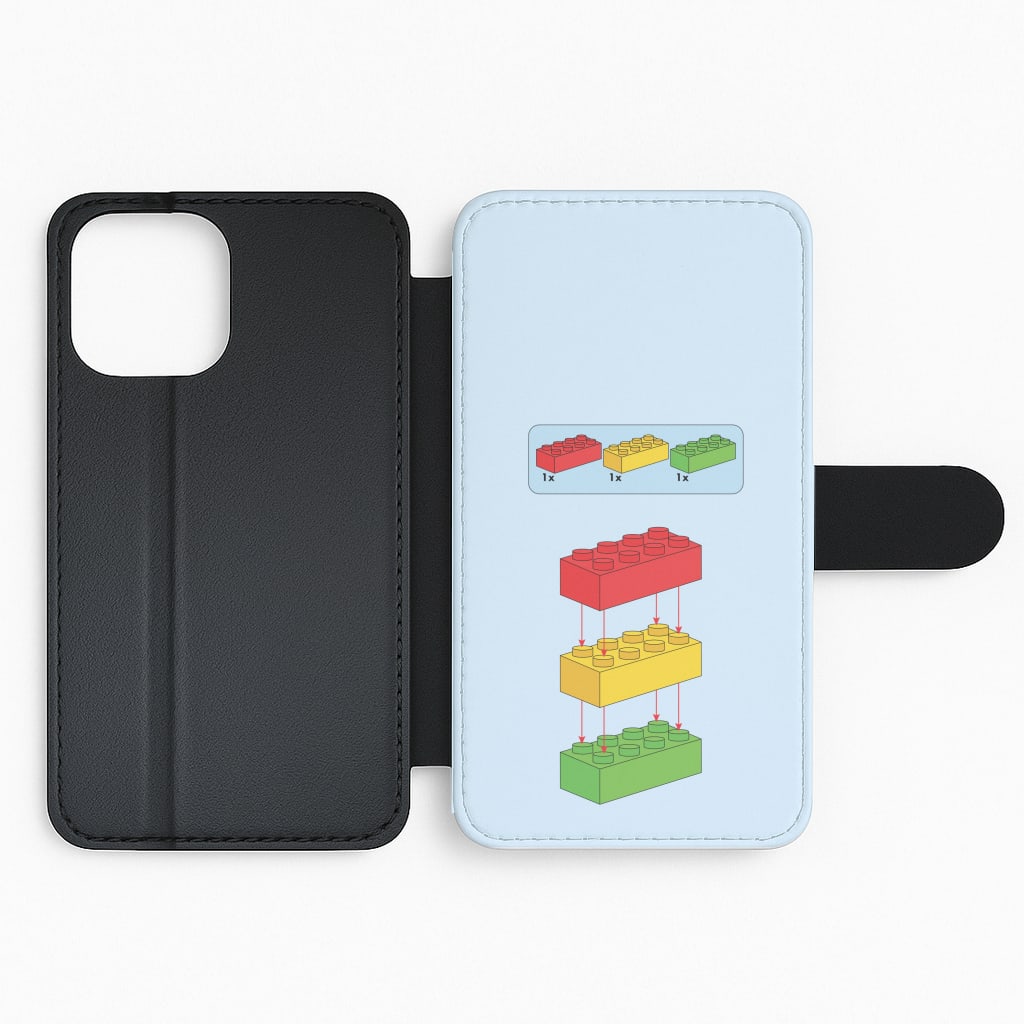 Bricks Instruction Set Flip Phone Case