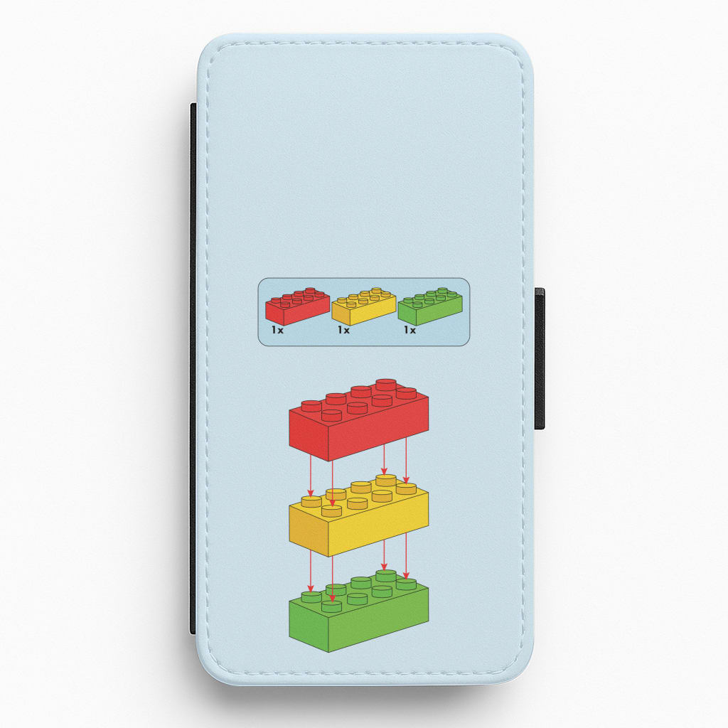 Bricks Instruction Set Flip / Wallet Phone Case