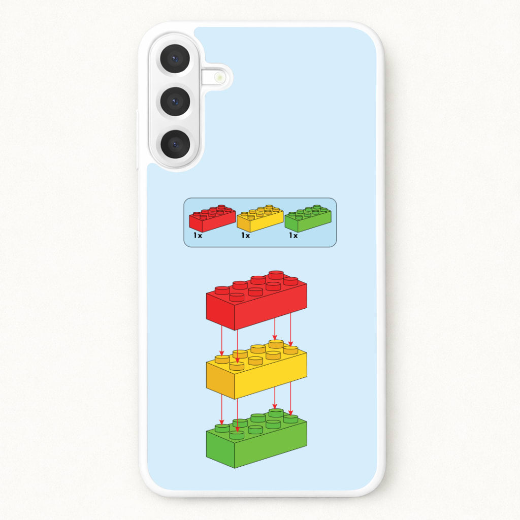 Bricks Instruction Set Phone Case for Galaxy A17
