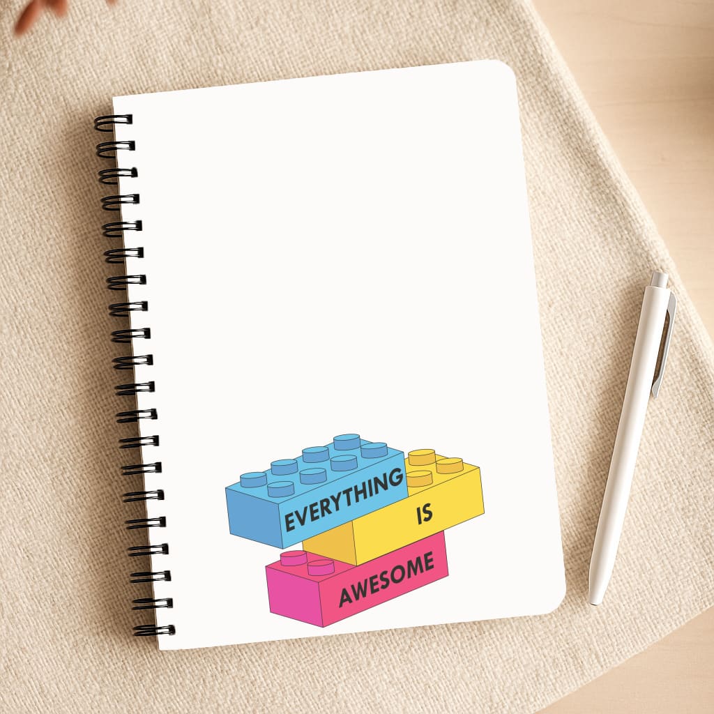 Everything Is Awesome Bricks Notepad