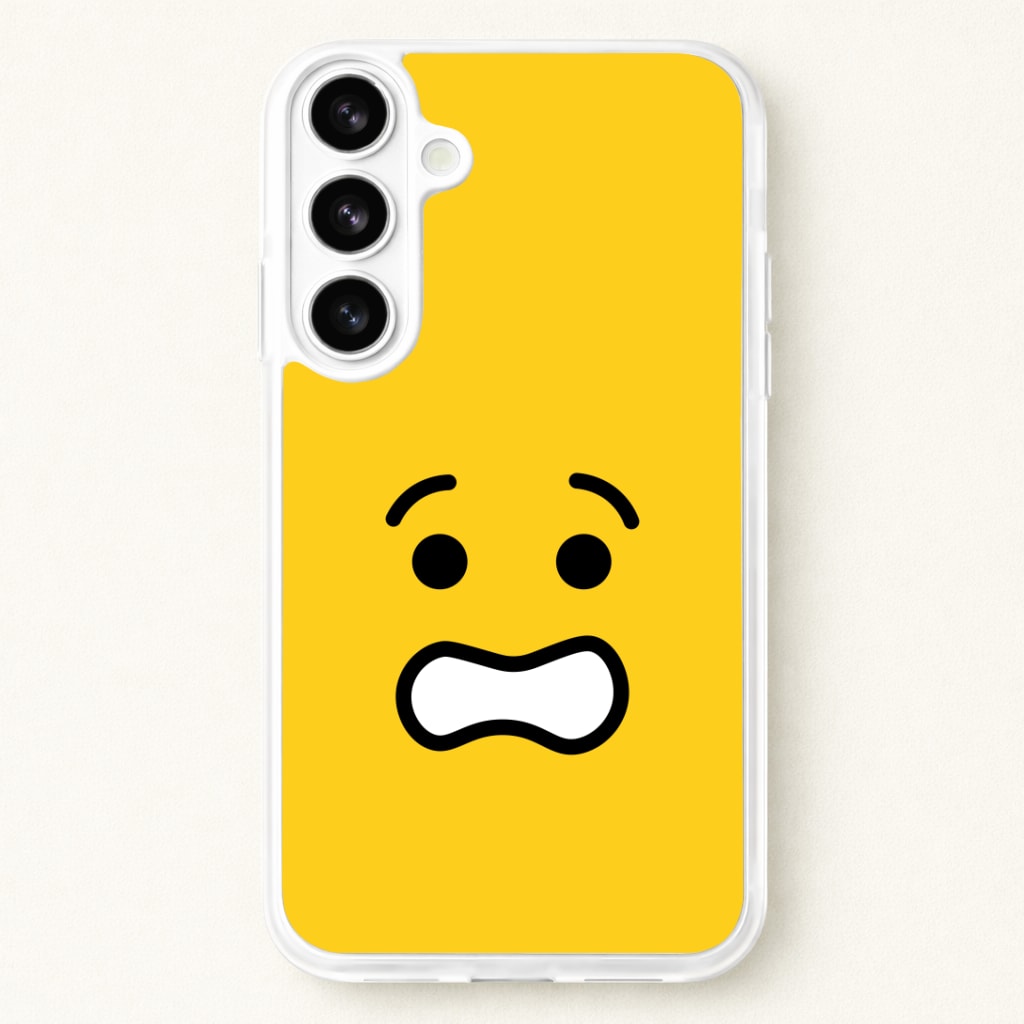 Brick Face Worried Phone Case for Galaxy S26 Plus