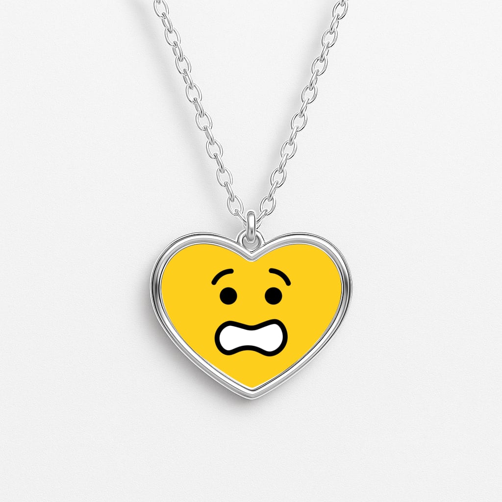 Brick Face Worried Necklace