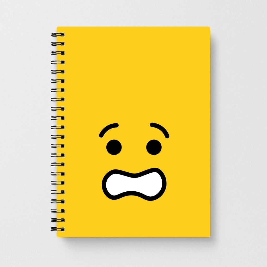 Brick Face Worried Notebook
