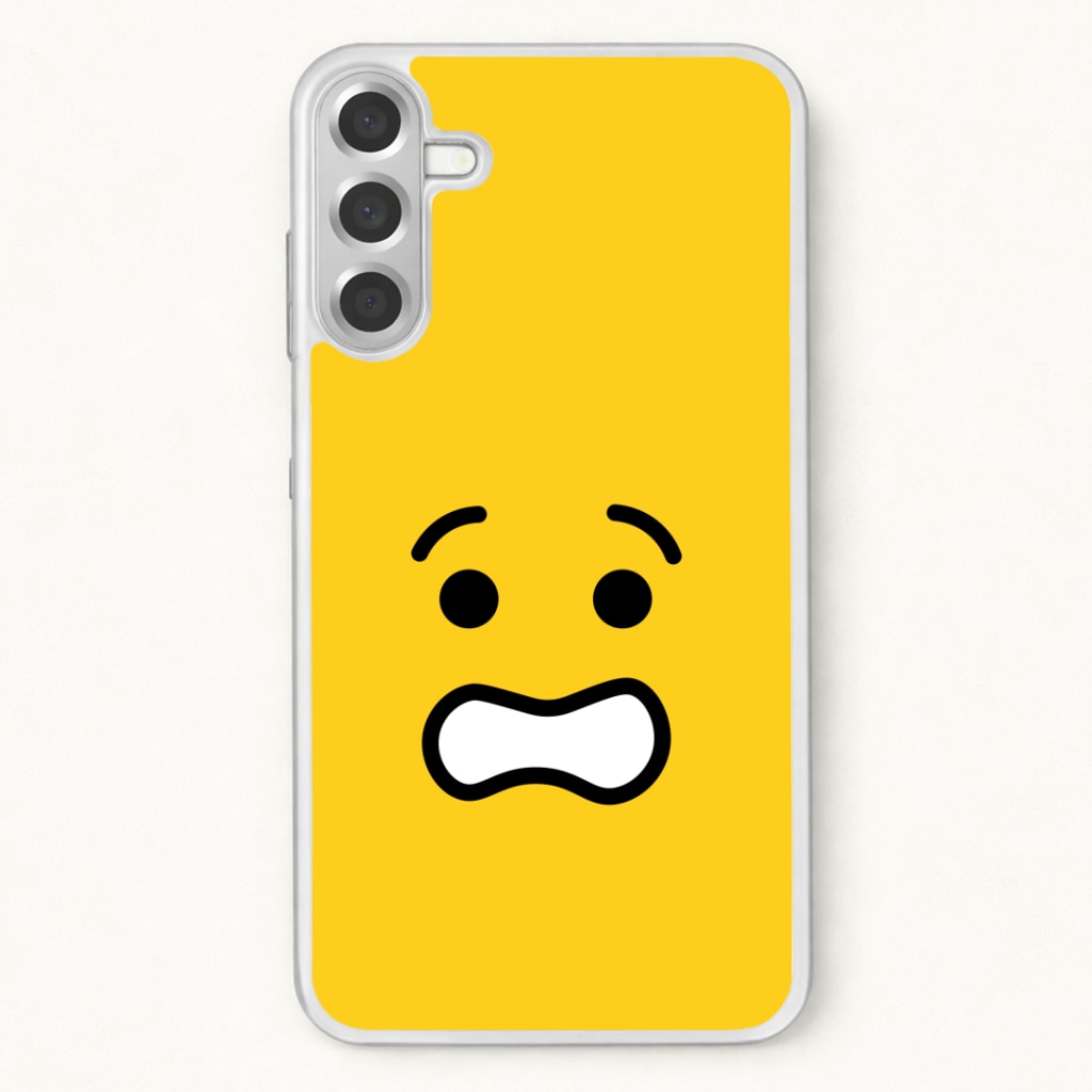 Brick Face Worried Phone Case for Galaxy A37