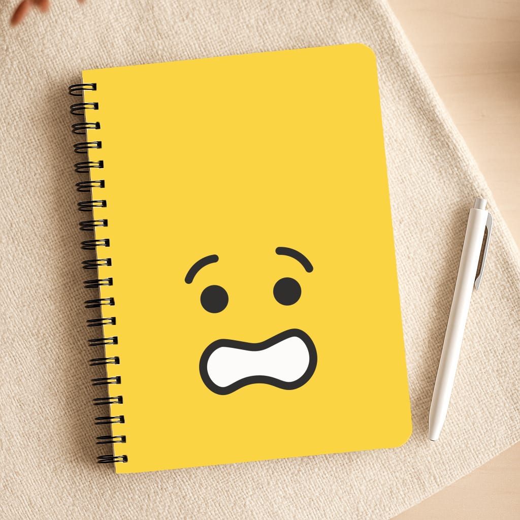 Brick Face Worried Notepad