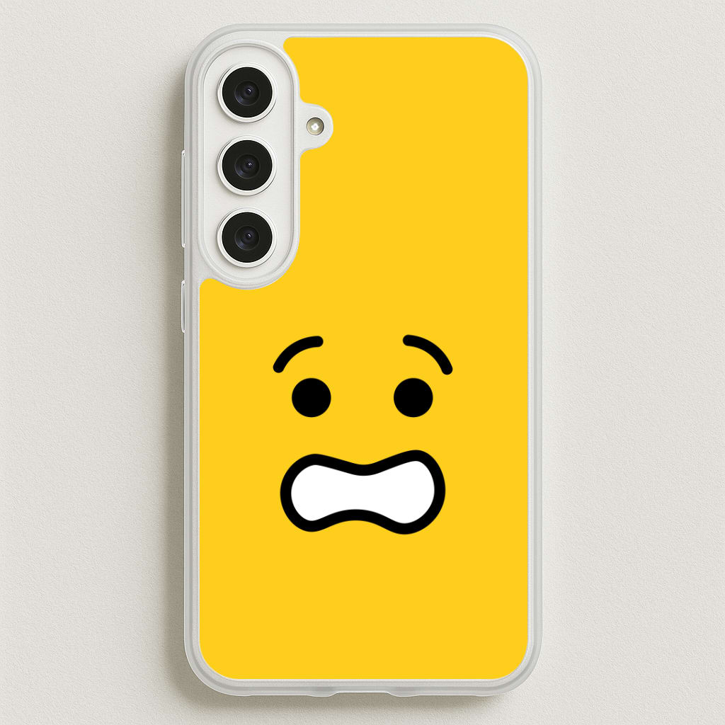 Brick Face Worried Phone Case for Galaxy S25FE