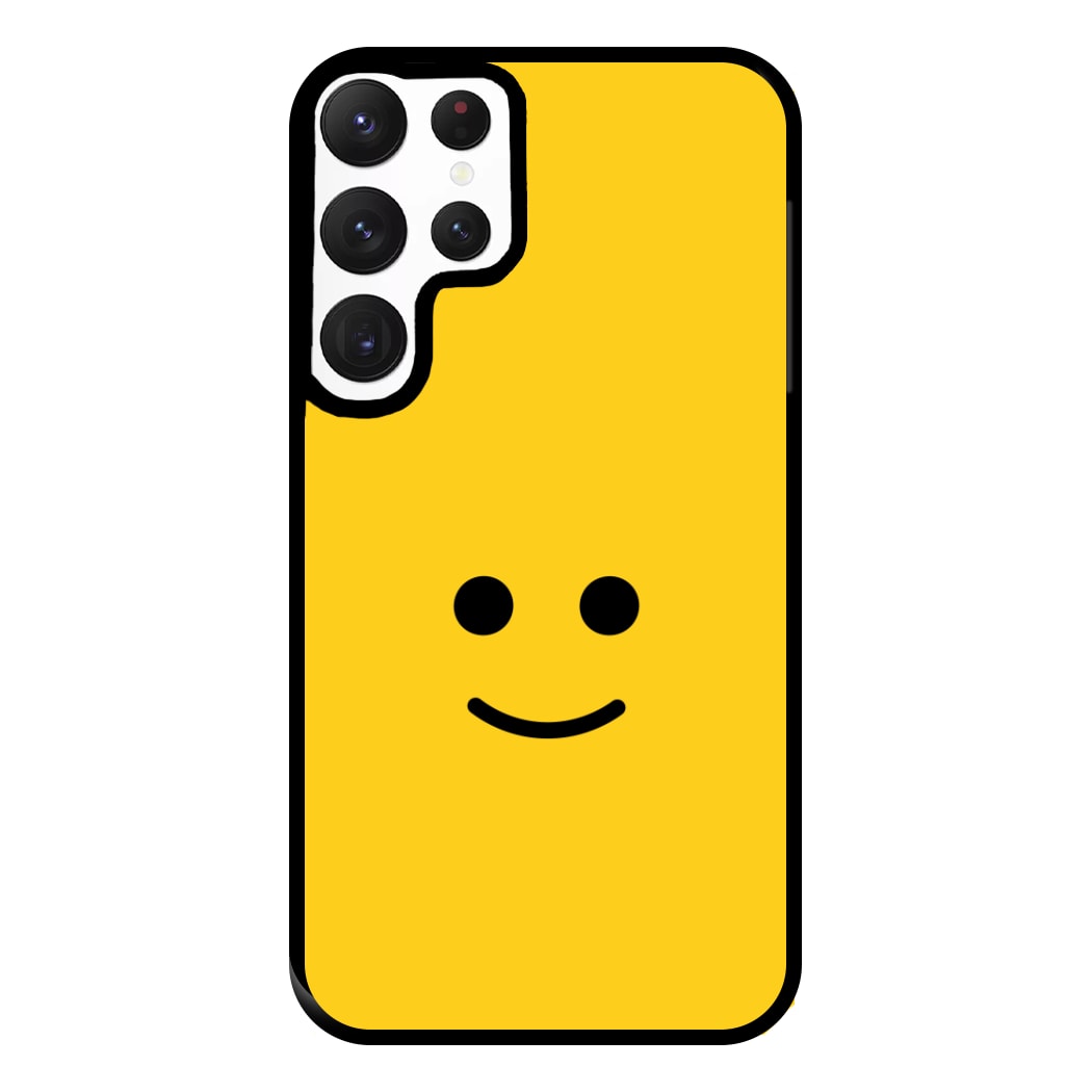 Brick Face Smile Phone Case for Galaxy S22 Ultra