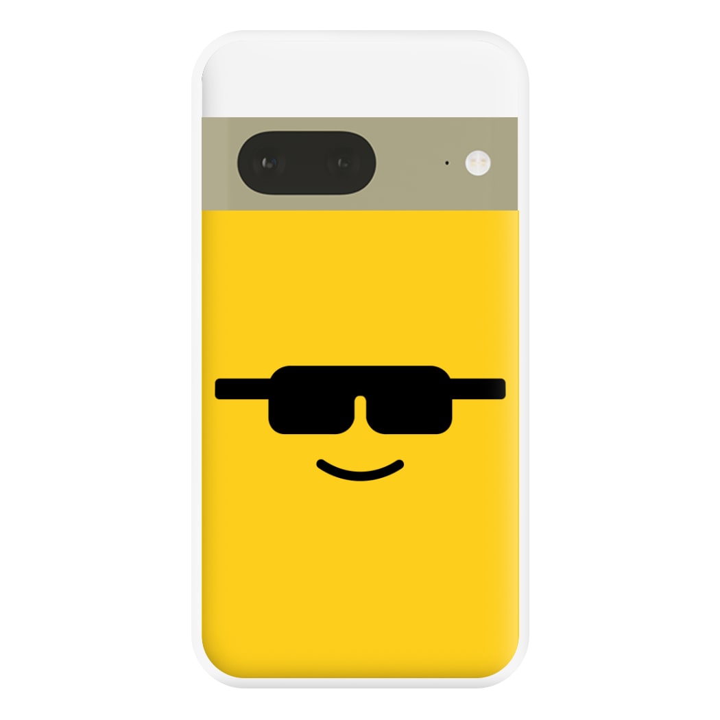 Brick Face Sunglasses Phone Case for Google Pixel 7a