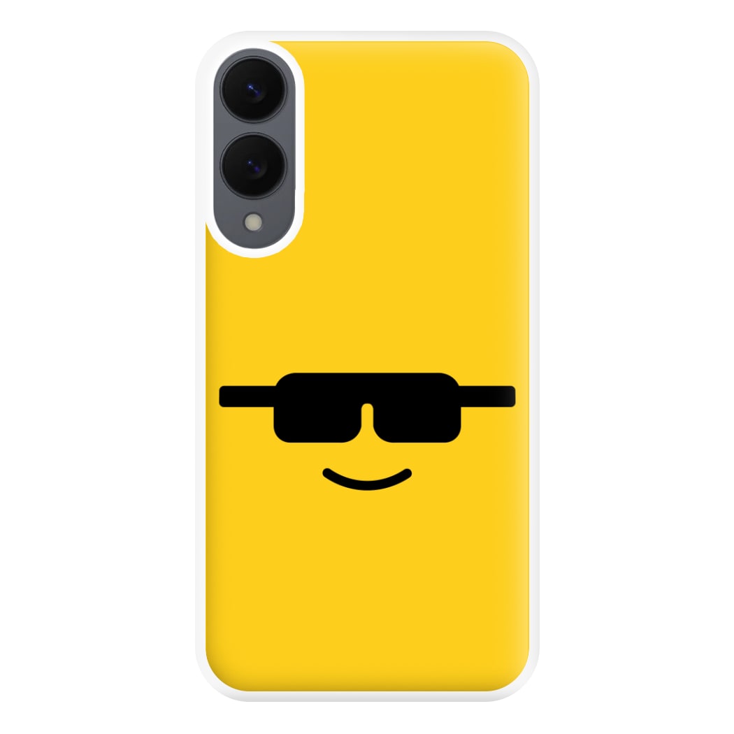 Brick Face Sunglasses Phone Case for Galaxy S25 Edge