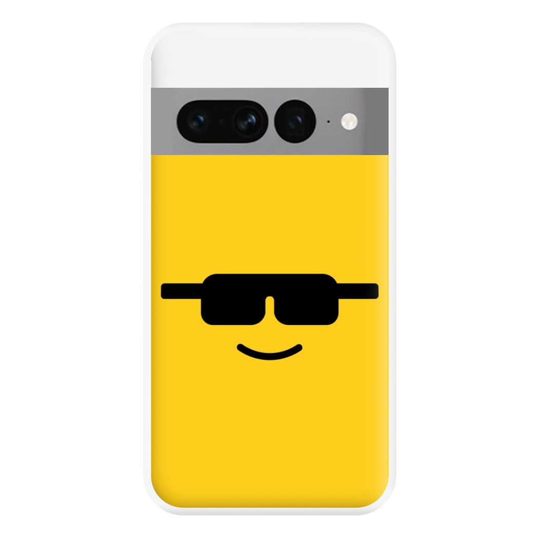 Brick Face Sunglasses Phone Case for Google Pixel 7 Pro