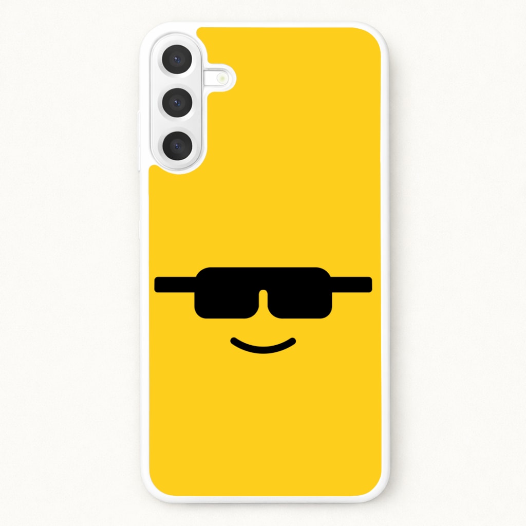 Brick Face Sunglasses Phone Case for Galaxy A57