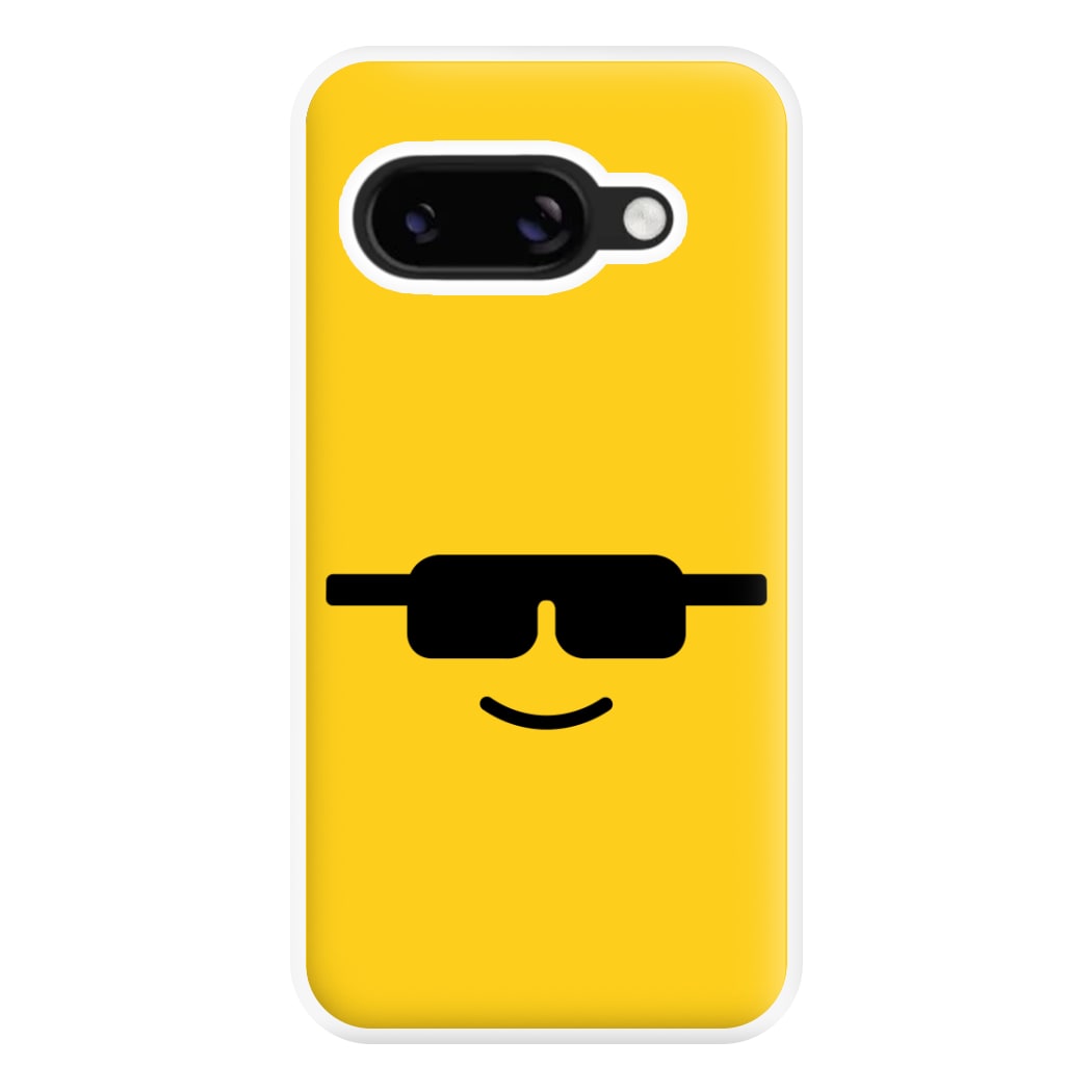Brick Face Sunglasses Phone Case for Google Pixel 8a
