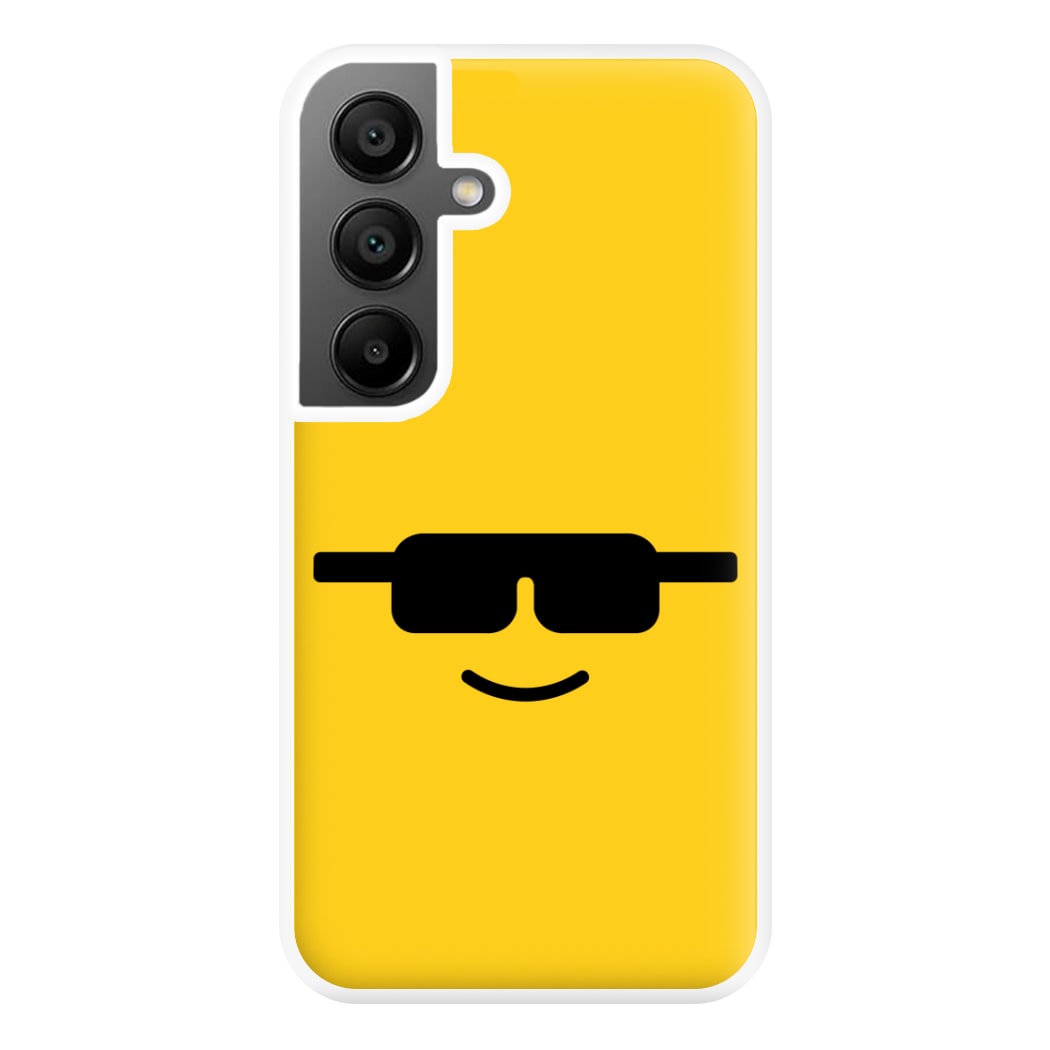 Brick Face Sunglasses Phone Case for Galaxy A56