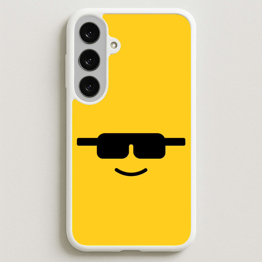 Brick Face Sunglasses Phone Case for Galaxy S25FE