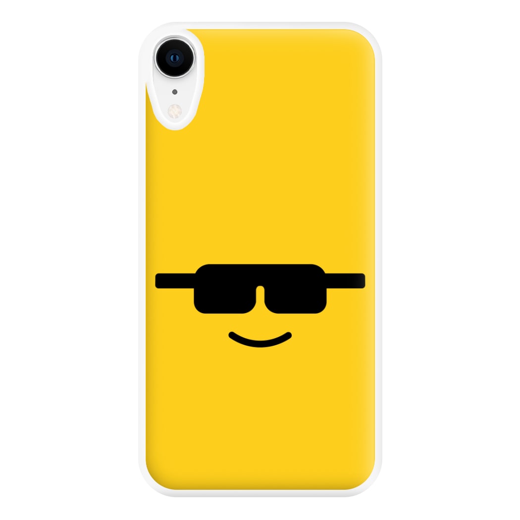 Brick Face Sunglasses Phone Case for iPhone XR