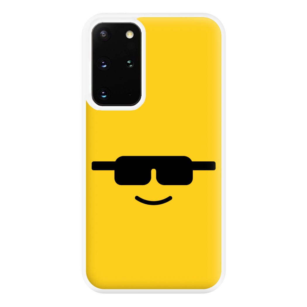 Brick Face Sunglasses Phone Case for Galaxy S20 Plus