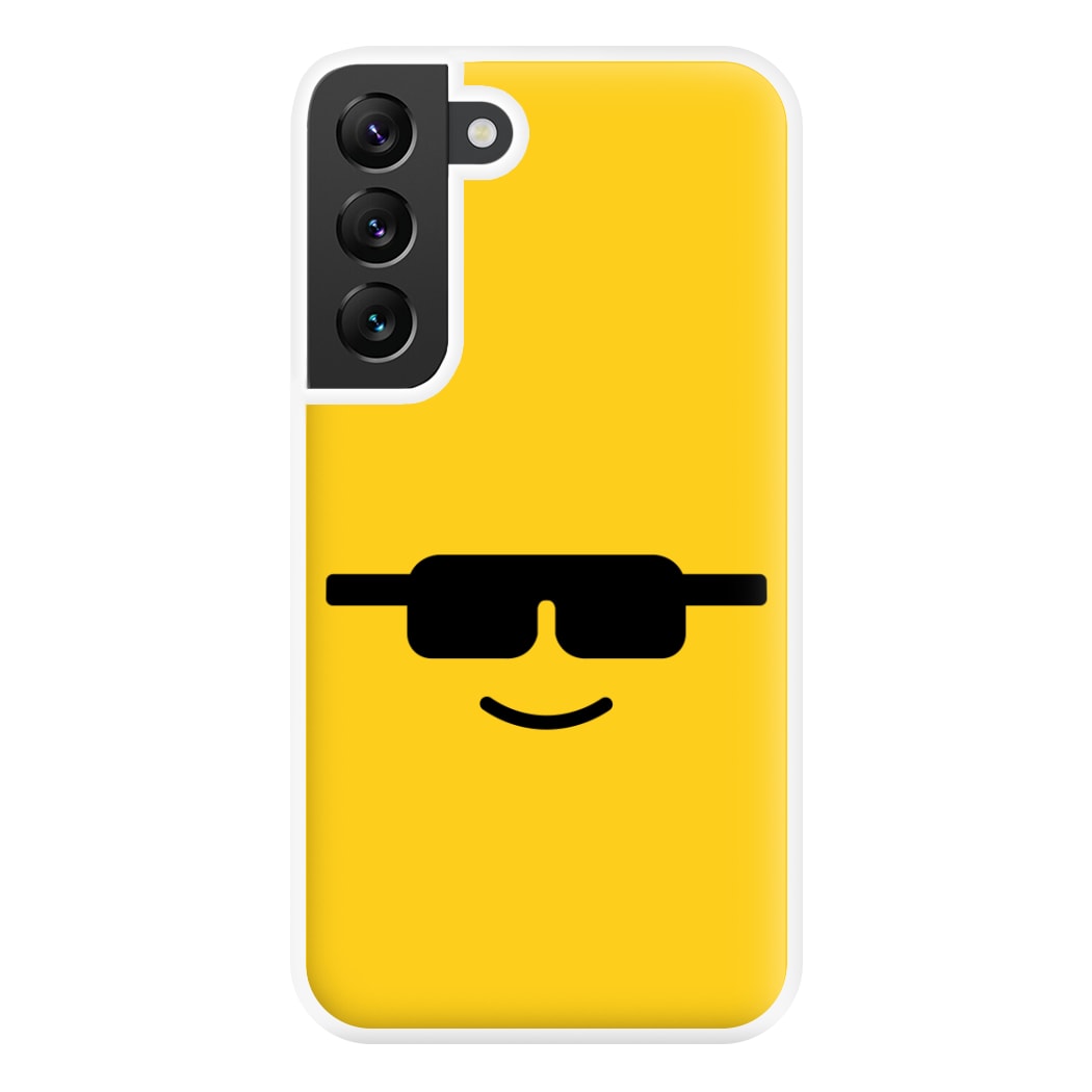Brick Face Sunglasses Phone Case for Galaxy S22 Plus