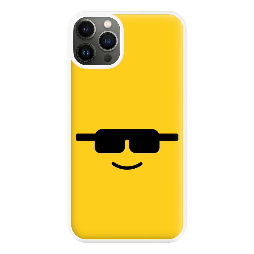 Brick Face Sunglasses Phone Case for iPhone 13