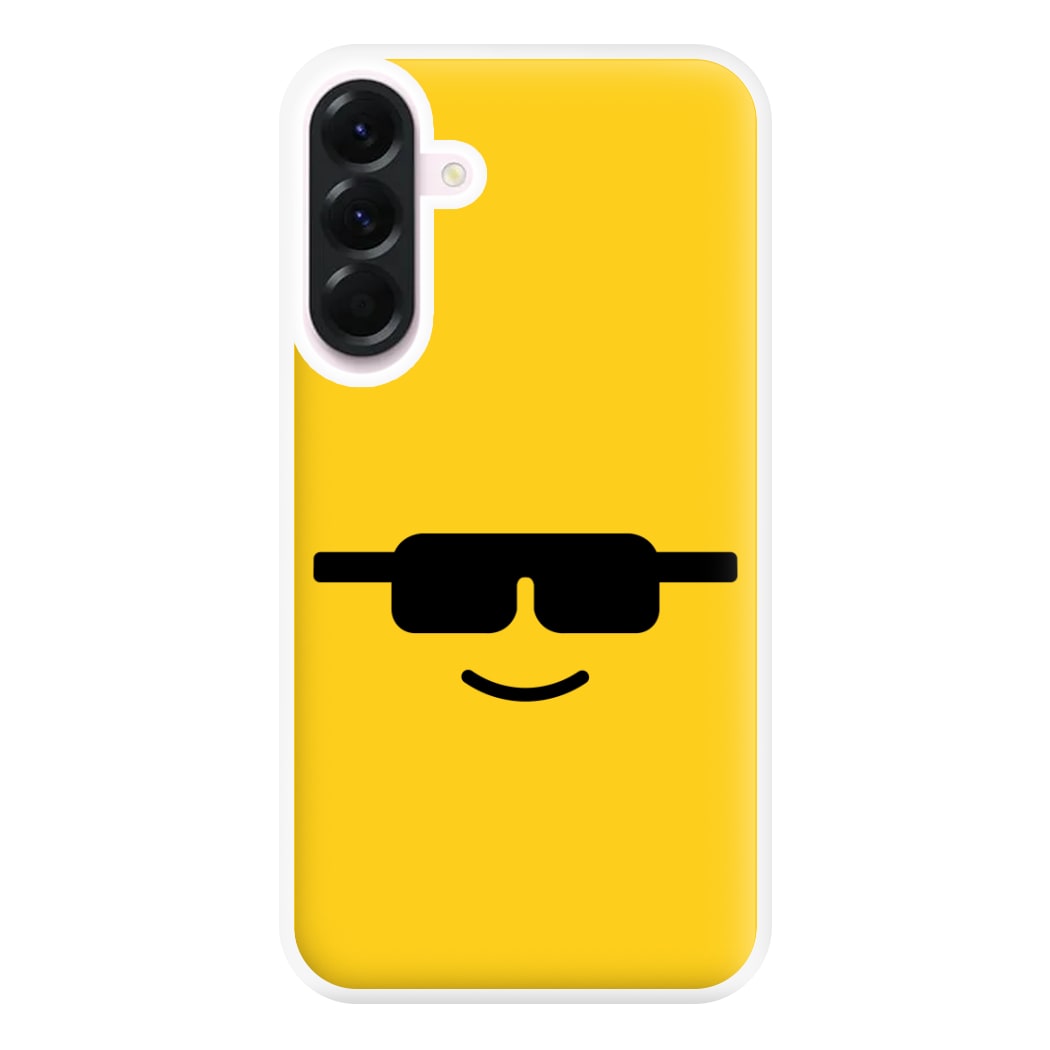 Brick Face Sunglasses Phone Case for Galaxy A36