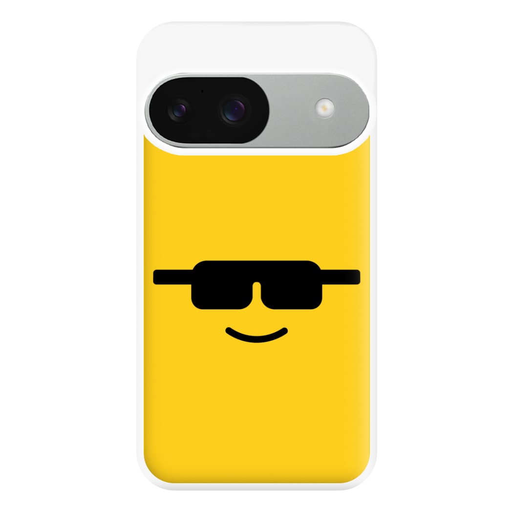 Brick Face Sunglasses Phone Case for Google Pixel 9 / 9 Pro