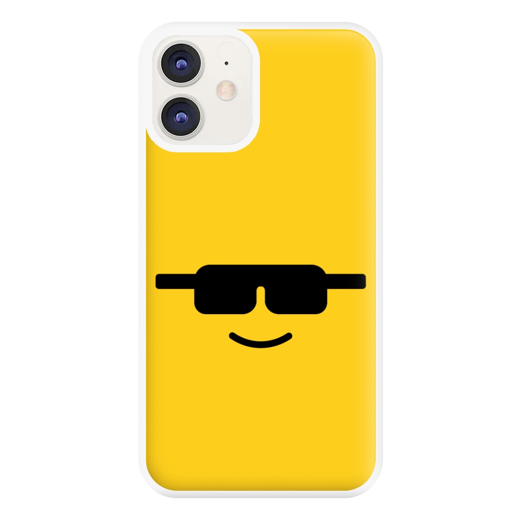 Brick Face Sunglasses Phone Case for iPhone 11