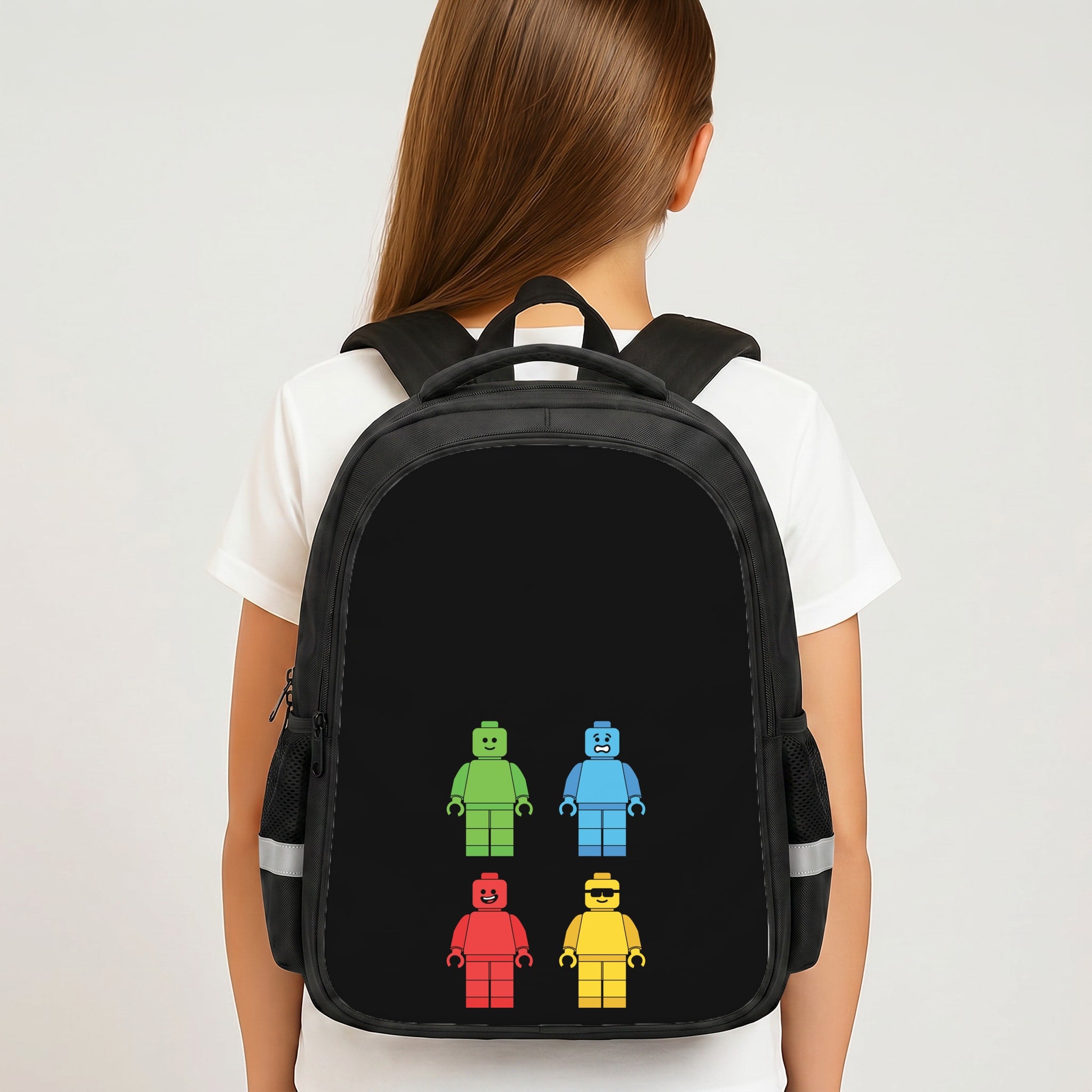 Bricks Figures Rainbow Backpack