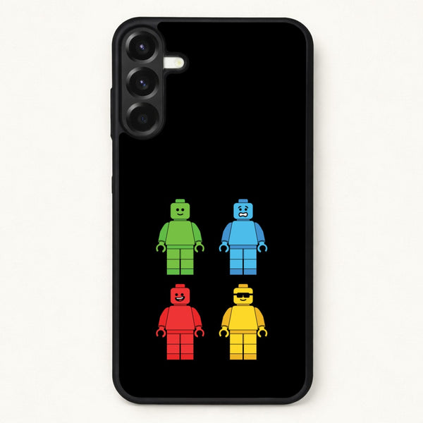 Bricks Figures Rainbow Phone Case for Galaxy A57