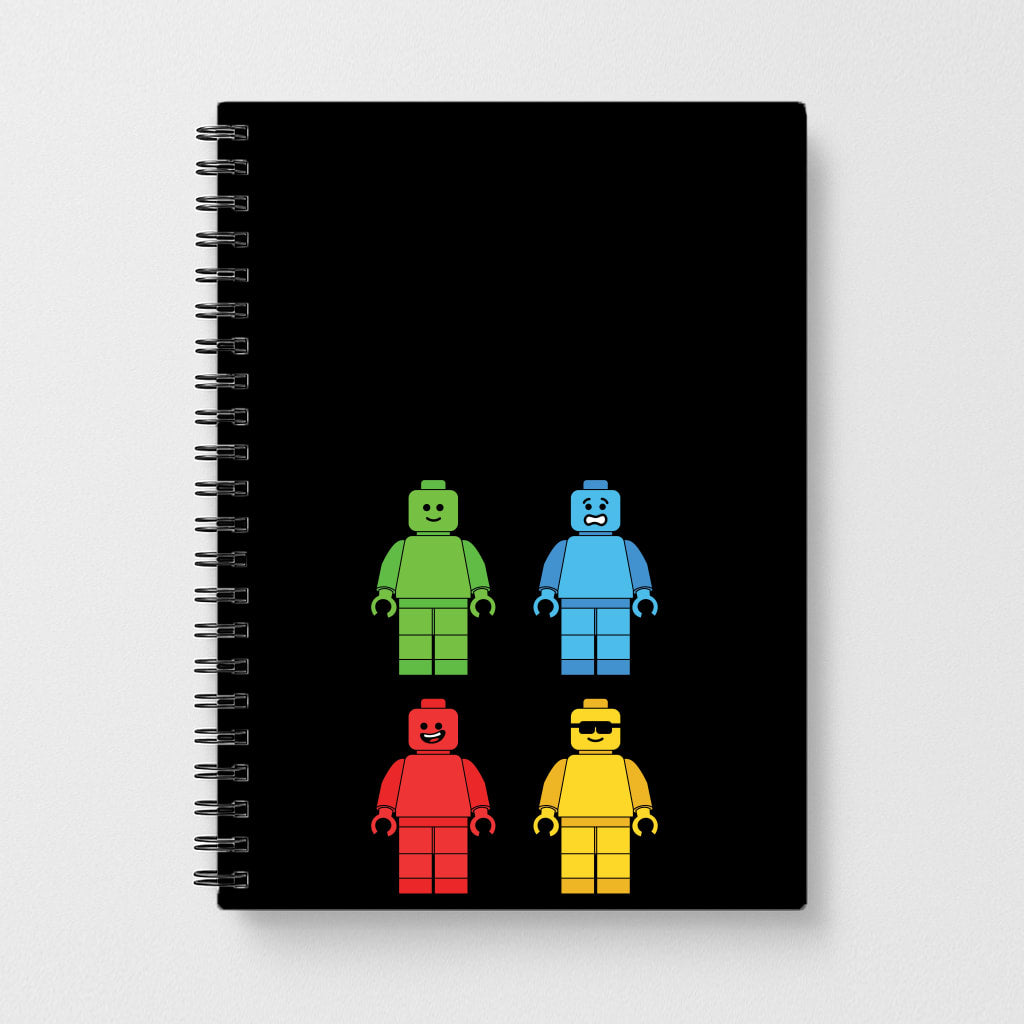 Bricks Figures Rainbow Notebook