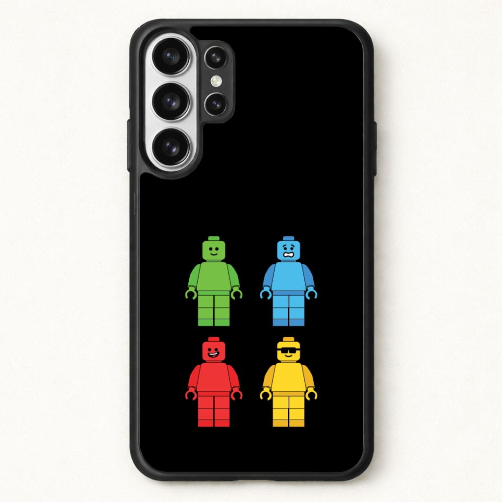 Bricks Figures Rainbow Phone Case for Galaxy S26 Ultra