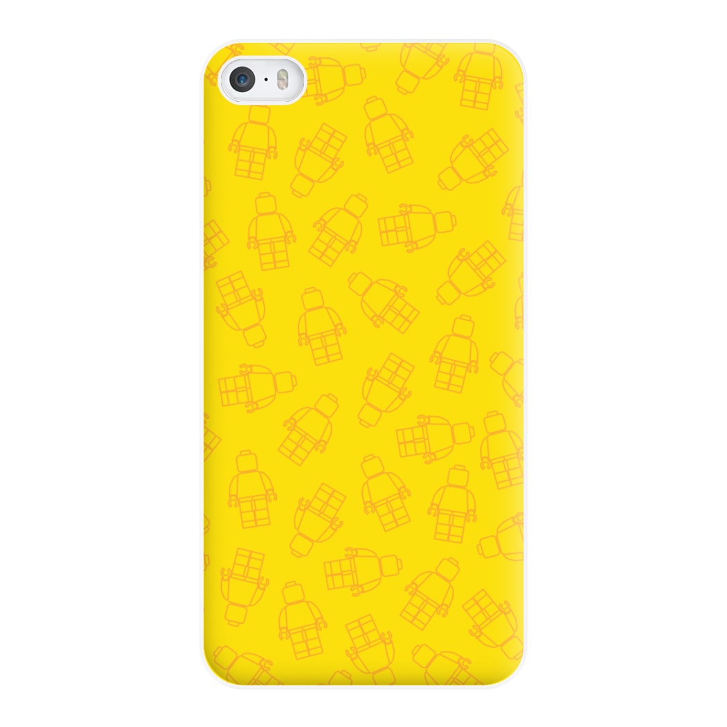 Bricks Figures Pattern Yellow Phone Case for iPhone 5 / 5s / SE 2016