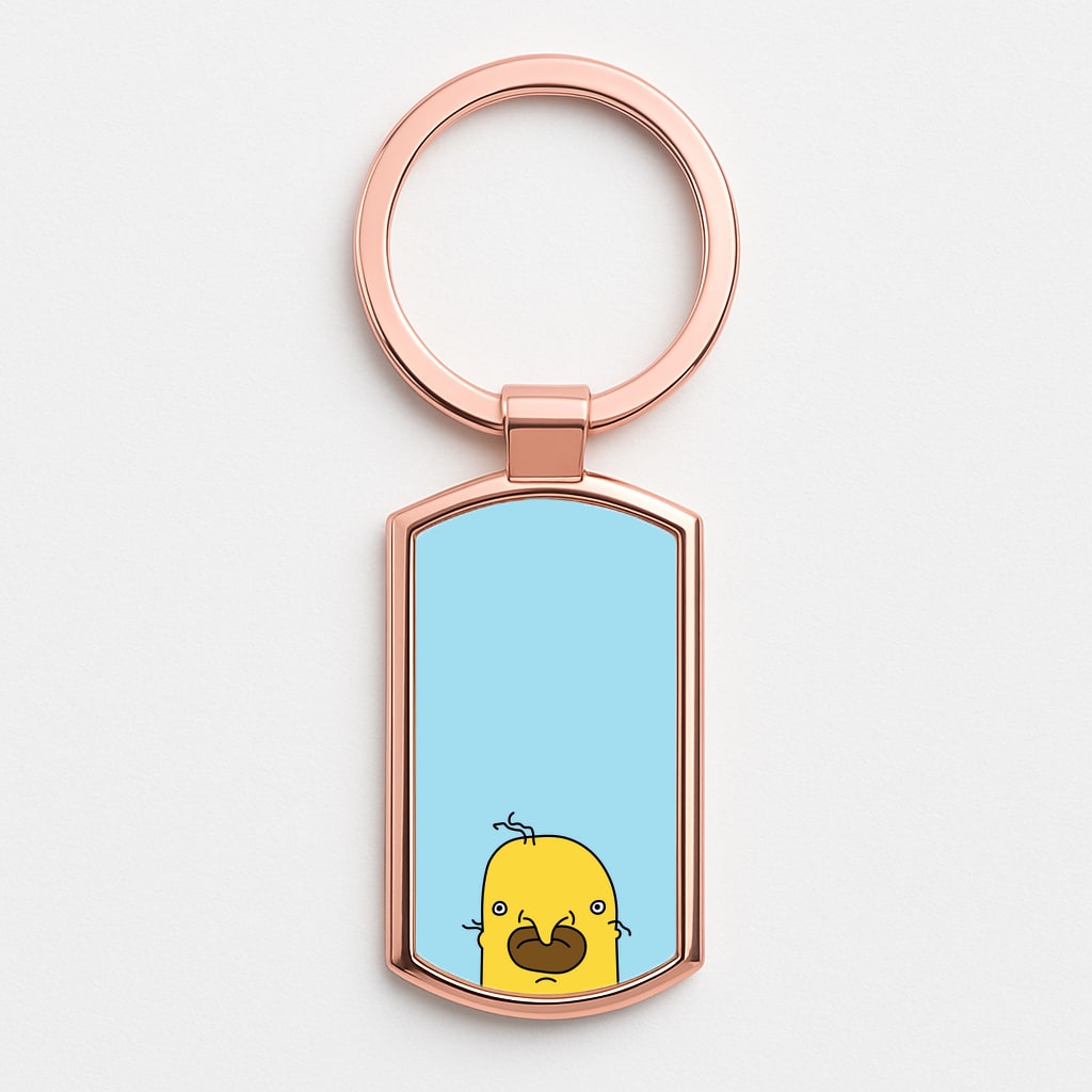 Bumble Brutus Rose Gold Keyring