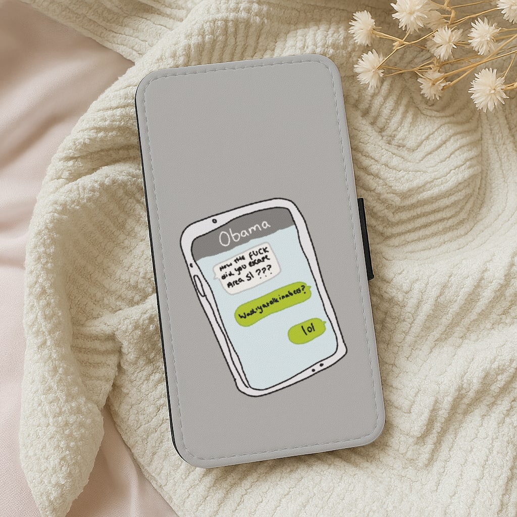 Messaging Obama Wallet Phone Case