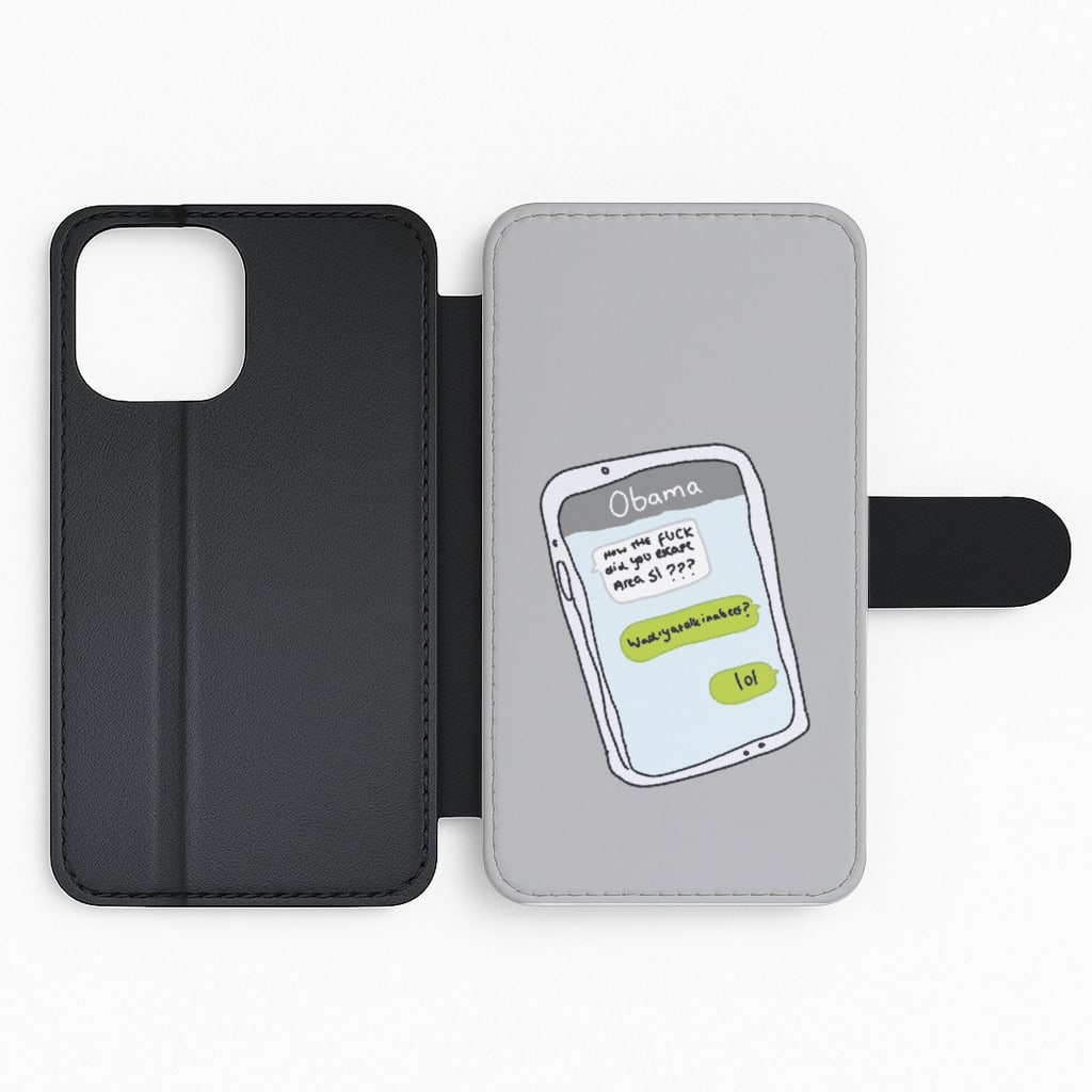 Messaging Obama Flip Phone Case