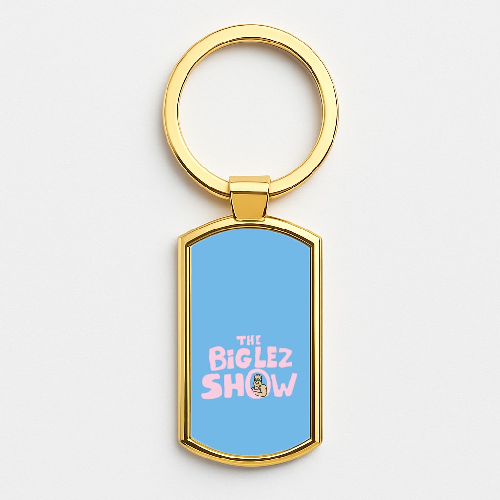 The Big Lez Gold Keyring