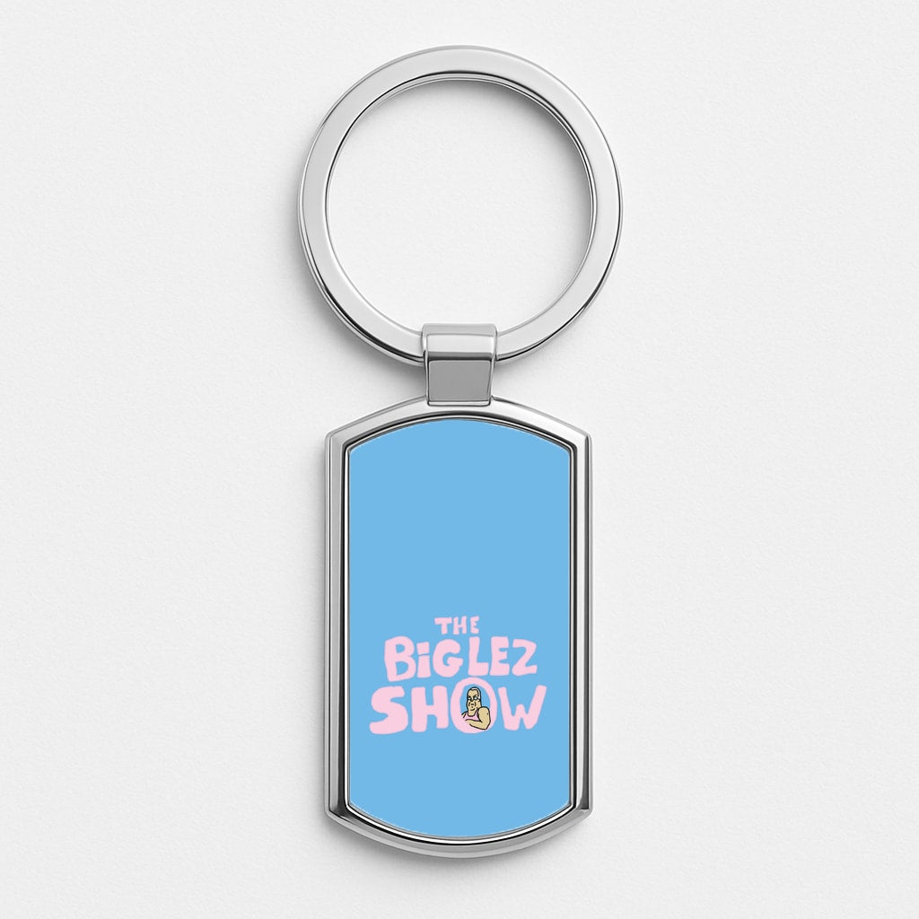 The Big Lez Silver Keyring