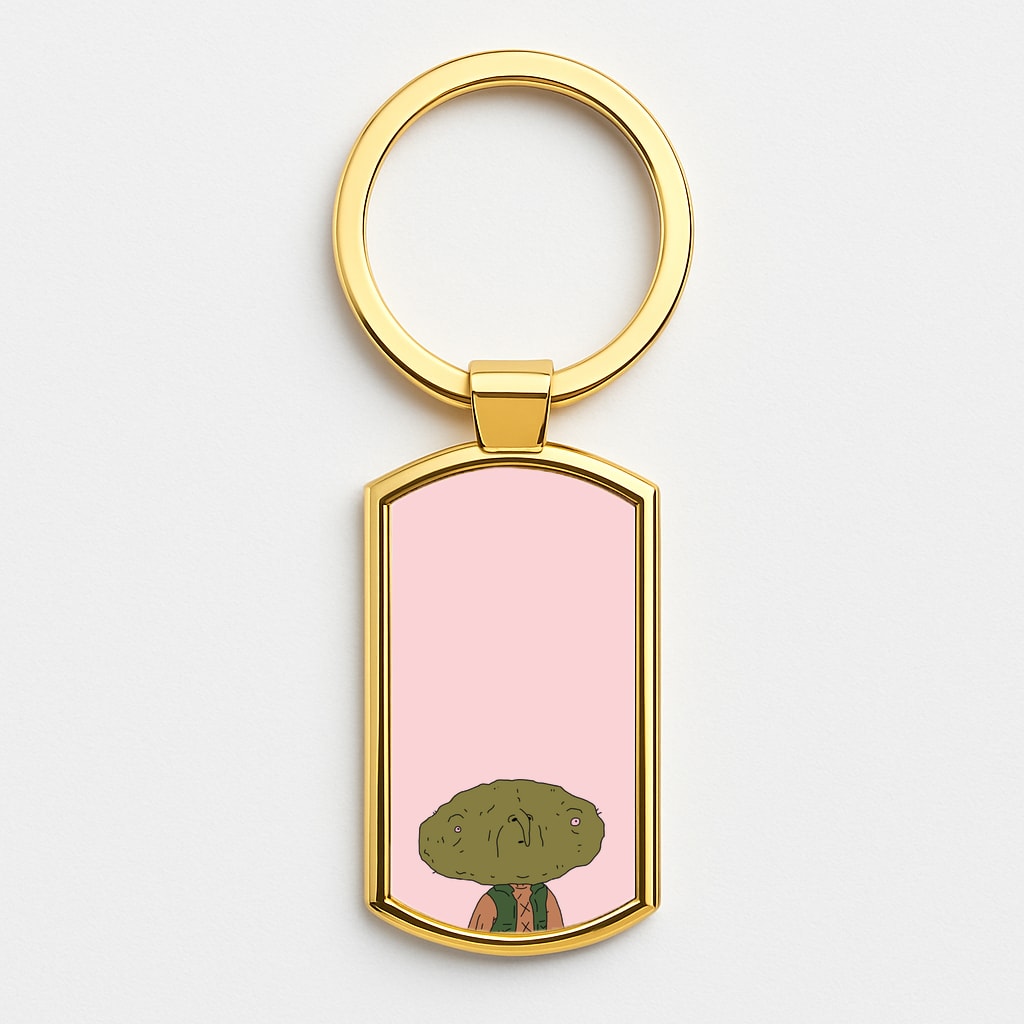 Nugget Man Gold Keyring