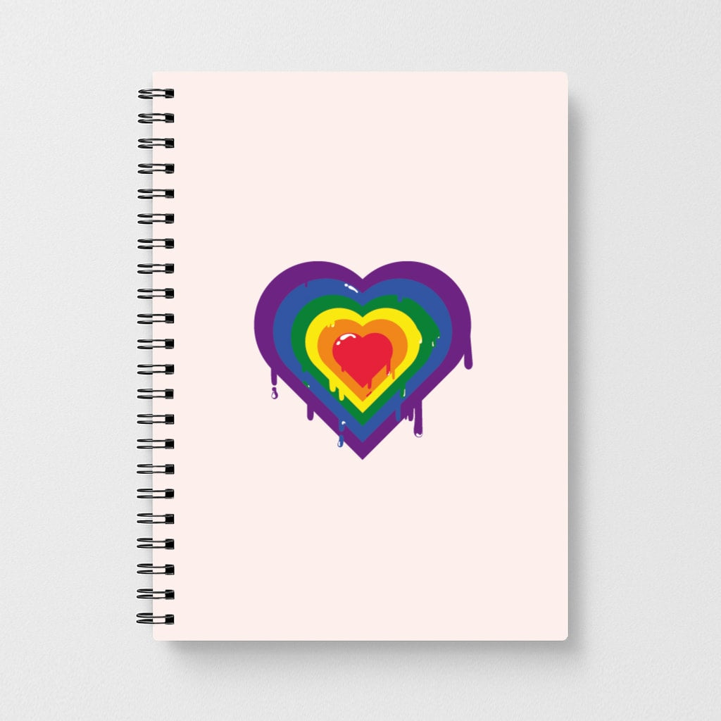 Dripped heart - Pride Notebook