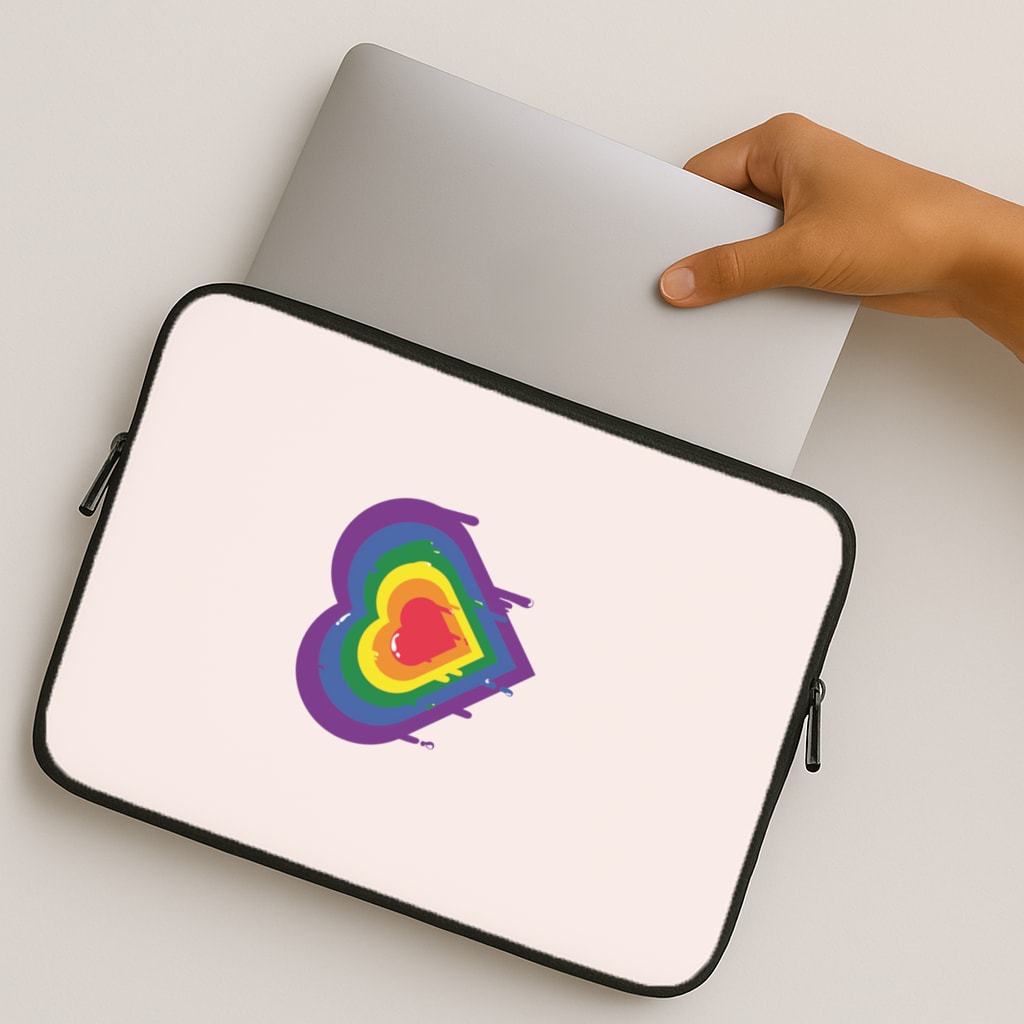 Dripped heart - Pride MacBook Case