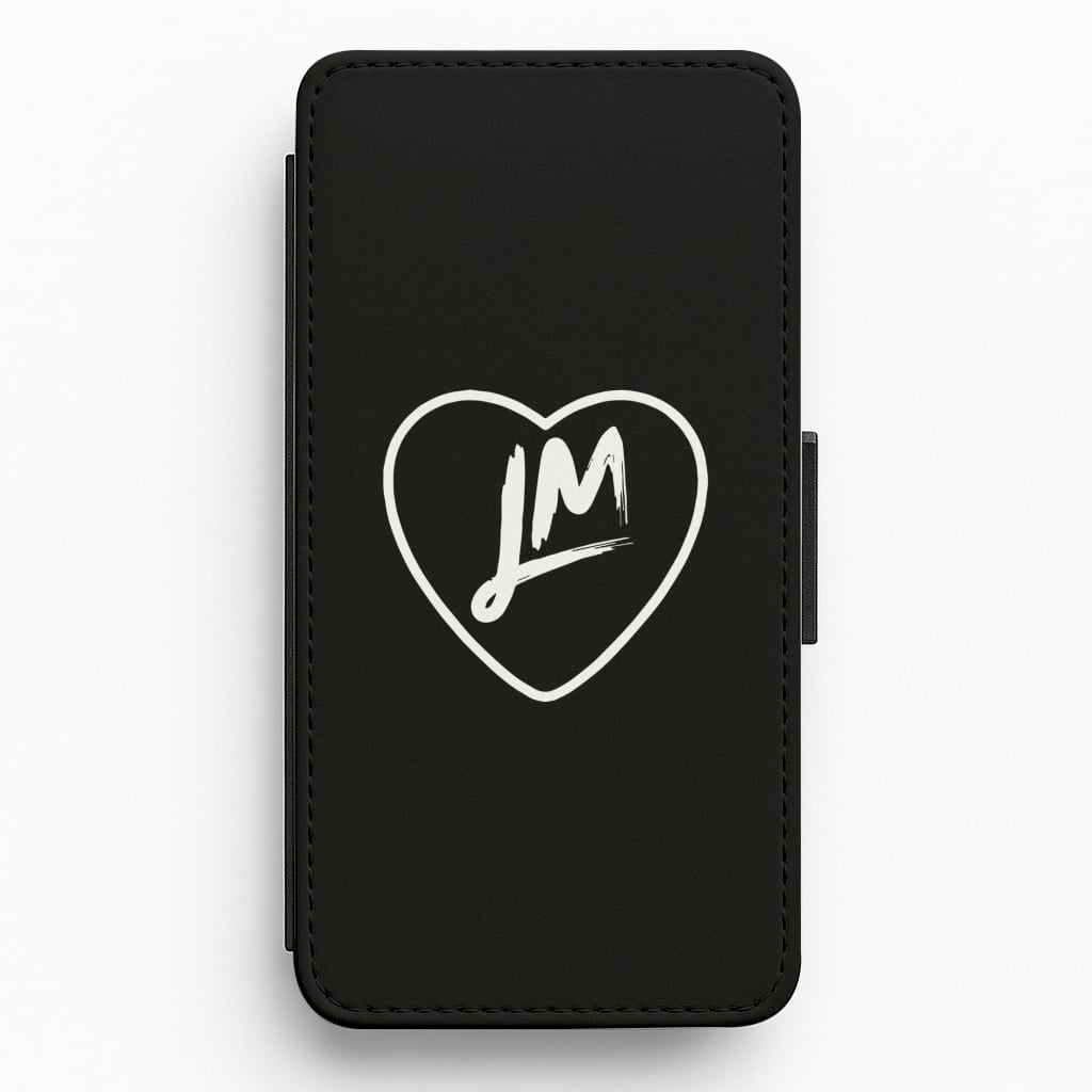 Little Mix Heart Flip / Wallet Phone Case - Black