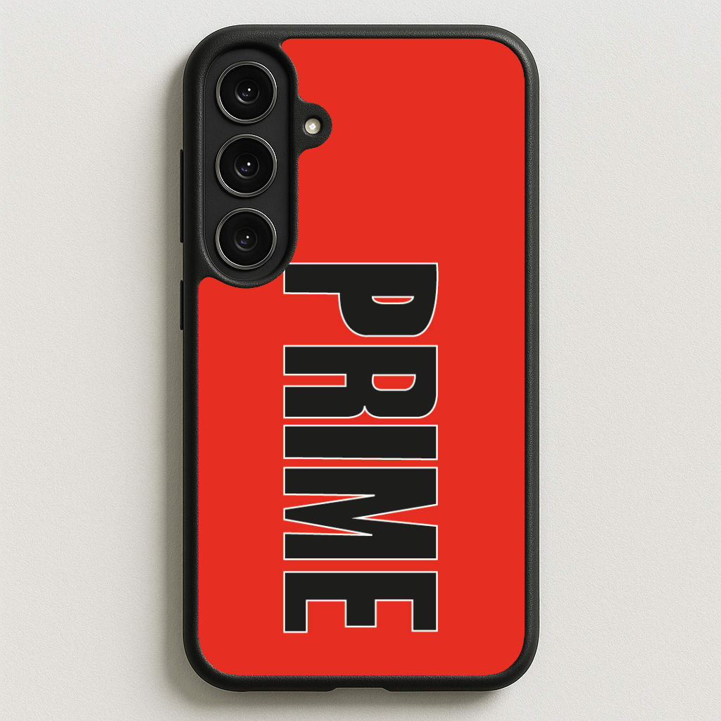 Prime - Red Phone Case for Galaxy S25FE